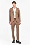Abito Dandy Gessato Tabacco