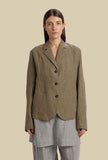 Boxy Jacket Tumbler Linen Vichy Cactus