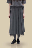 Gonna With Black Lace Grey