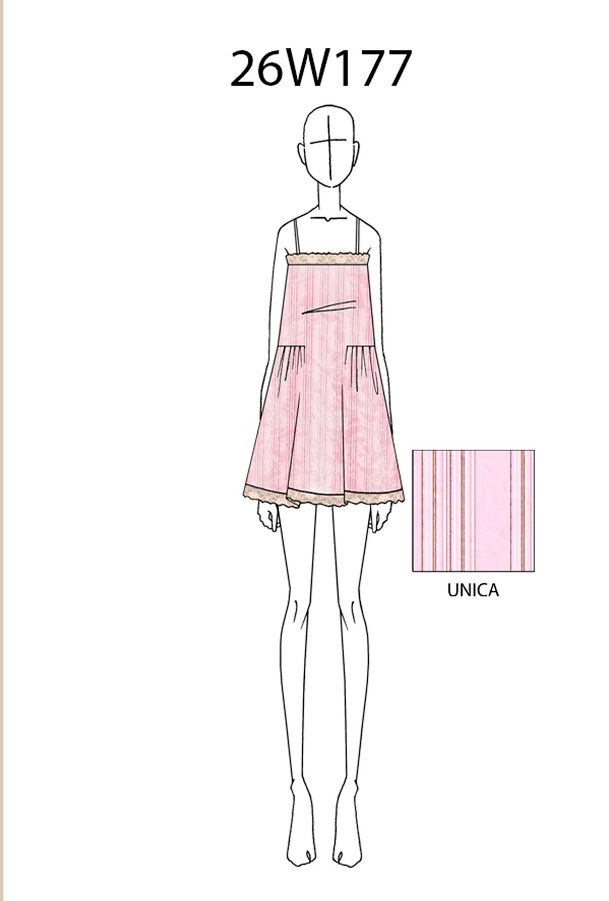 Top Crinkle di Phisique Du Role realizzato in tessuto crinkle dalla raffinata fantasia Regimental Striped nella tenue nuance Pink