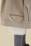 Gonna di Phisique Du Role realizzata in pregiato twill di cotone nella delicata tonalità Camel da Donna