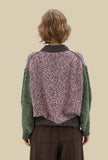 Maglia Girocollo Multicolor di Phisique du Role realizzata in pregiato filato di alpaca macromouliné da Donna