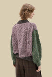Maglia Girocollo Multicolor di Phisique du Role realizzata in pregiato filato di alpaca macromouliné da Donna