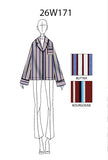 Camicia Pajama di Phisique Du Role realizzata nella raffinata fantasia Regimental Striped nella delicata nuance Avorio