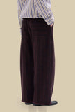 Pantalone Kyoto di Phisique Du Role realizzato in un pregiato blend di lana e cotone nella raffinata fantasia Striped Wine da Donna