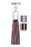 Pantalone Pajama Striped Regimental Bourgogne