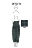 Pantalone Kyoto di Phisique Du Role realizzato in un pregiato blend di lana e cotone nella raffinata fantasia Pied de Poule da Donna