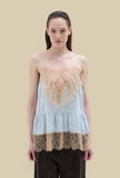 Romantic Top di Phisique Du Role realizzato in prezioso Jacquard nella raffinata nuance Tourmaline