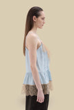 Romantic Top di Phisique Du Role realizzato in prezioso Jacquard nella raffinata nuance Tourmaline