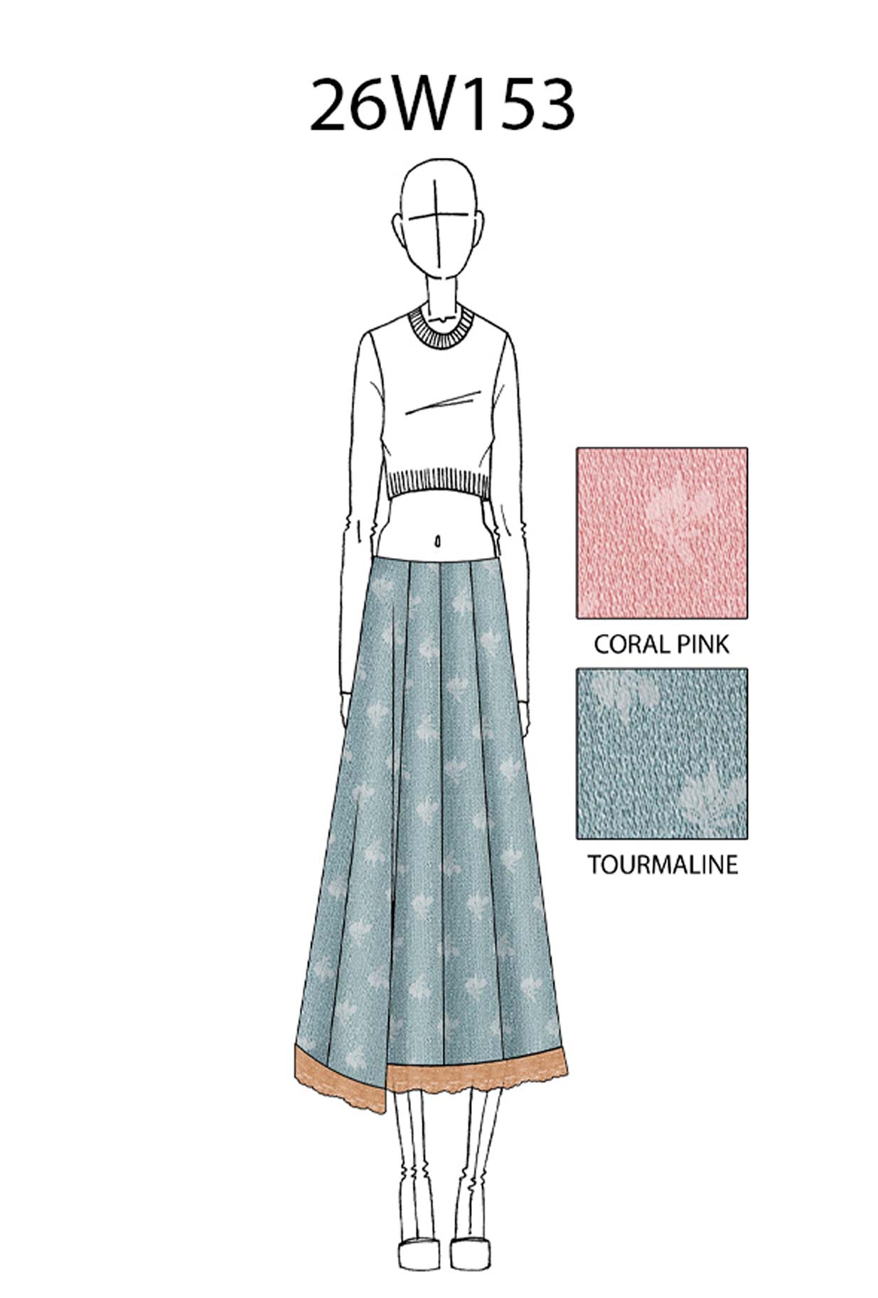 Romantic Skirt di Phisique Du Role incanta nella nuance Tourmaline da Donna