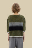 Maglia Striped di Phisique du Role realizzata in soffice mohair nell’intramontabile tonalità Army da Donna