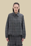 Over Bomber In Light Virgin Wool 70's Greige
