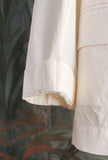 Giacca Monopetto Crinckle Cotton di Phisique du Role realizzata in cotone e nella delicata tonalità Milk