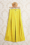 Pantalone a campana in velluto color yellow sun della maison Phisique du Role