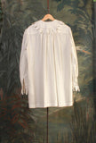 Maxi Shirt-Dress Gipsy di Phisique du Role in pregiato cotone nella delicata tonalità Ivory Unisex