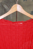 Top Crinckle Damier di Phisique du Role nella vibrante tonalità Red da Donna
