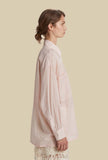 Camicia Giova Over in Cotton-Muslin di Phisique Du Role nella delicata nuance Petalo da donna