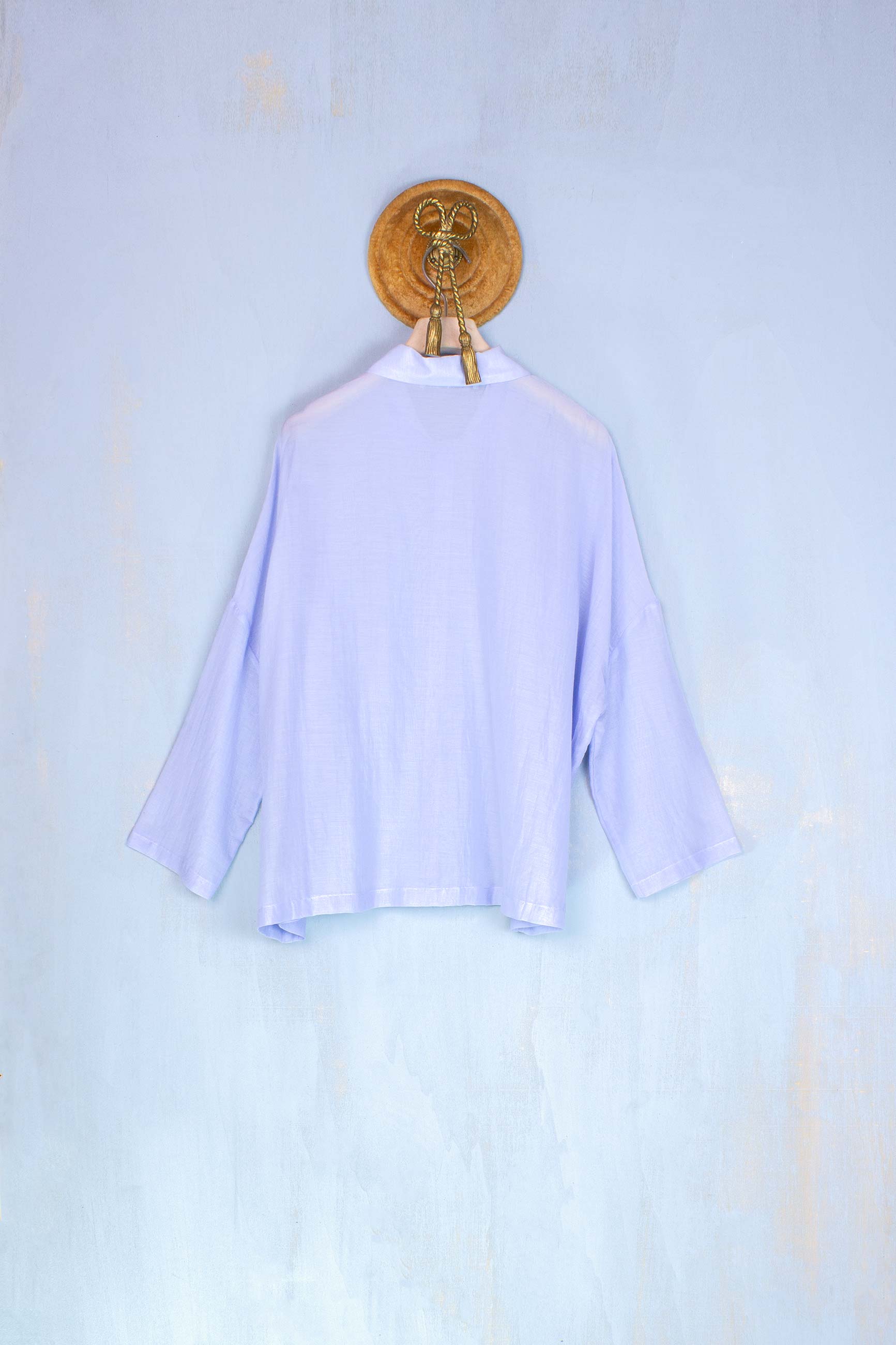 Phisique du role camicia in cotone da donna color azzurro