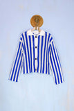 Phisique du role cardigan in cotone precious marinier a righe bianco blu