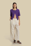 Pantalone Tokyo Natural di Phisique du Role realizzato in cotone nella tonalità Milk da donna