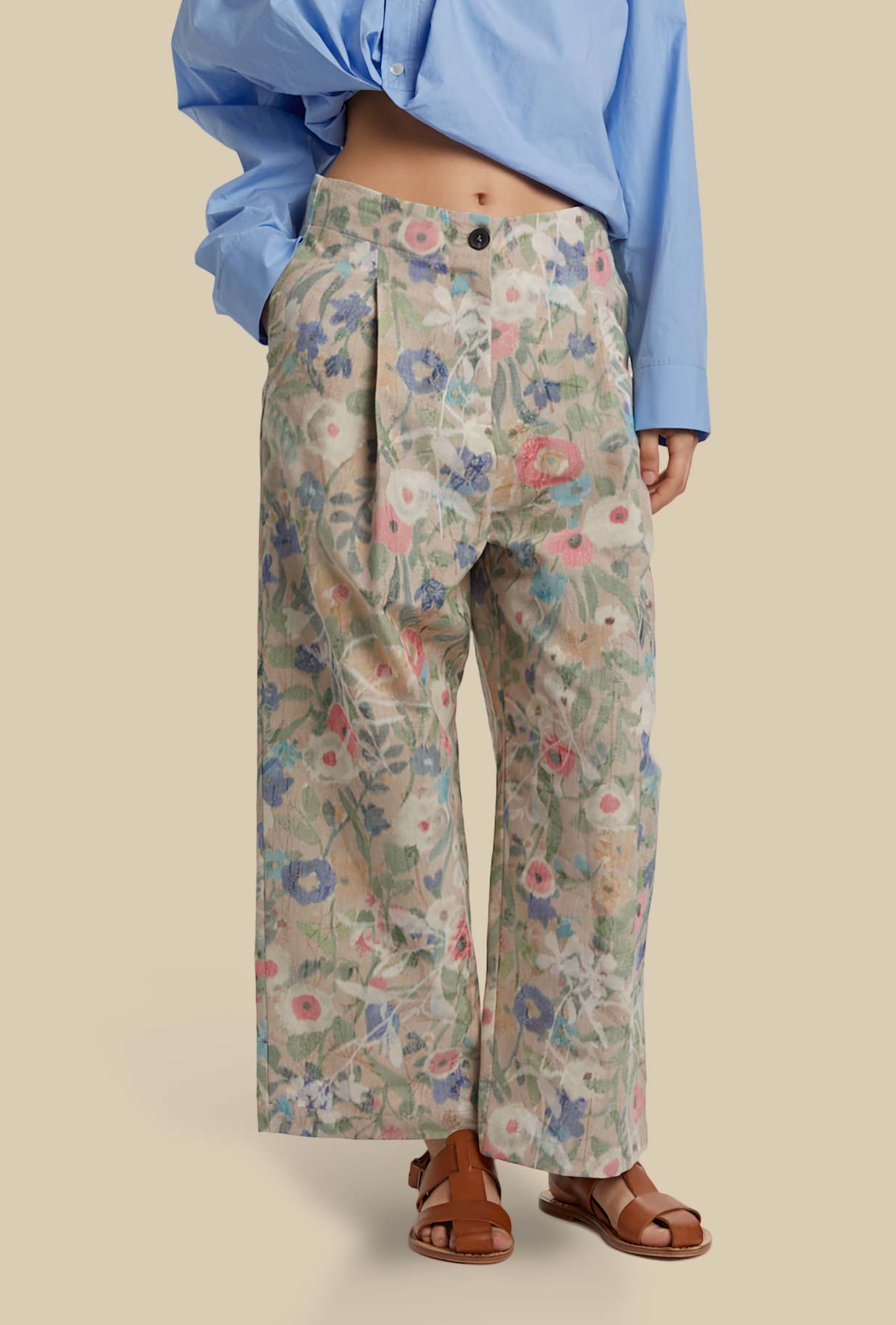 Pantalone Tokyo Jaquard Flowers di Phisique du Role da donna