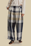 Pantalone Tokyo Tumbler Linen di Phisique du Role avvolto in un raffinato motivo Squared da donna