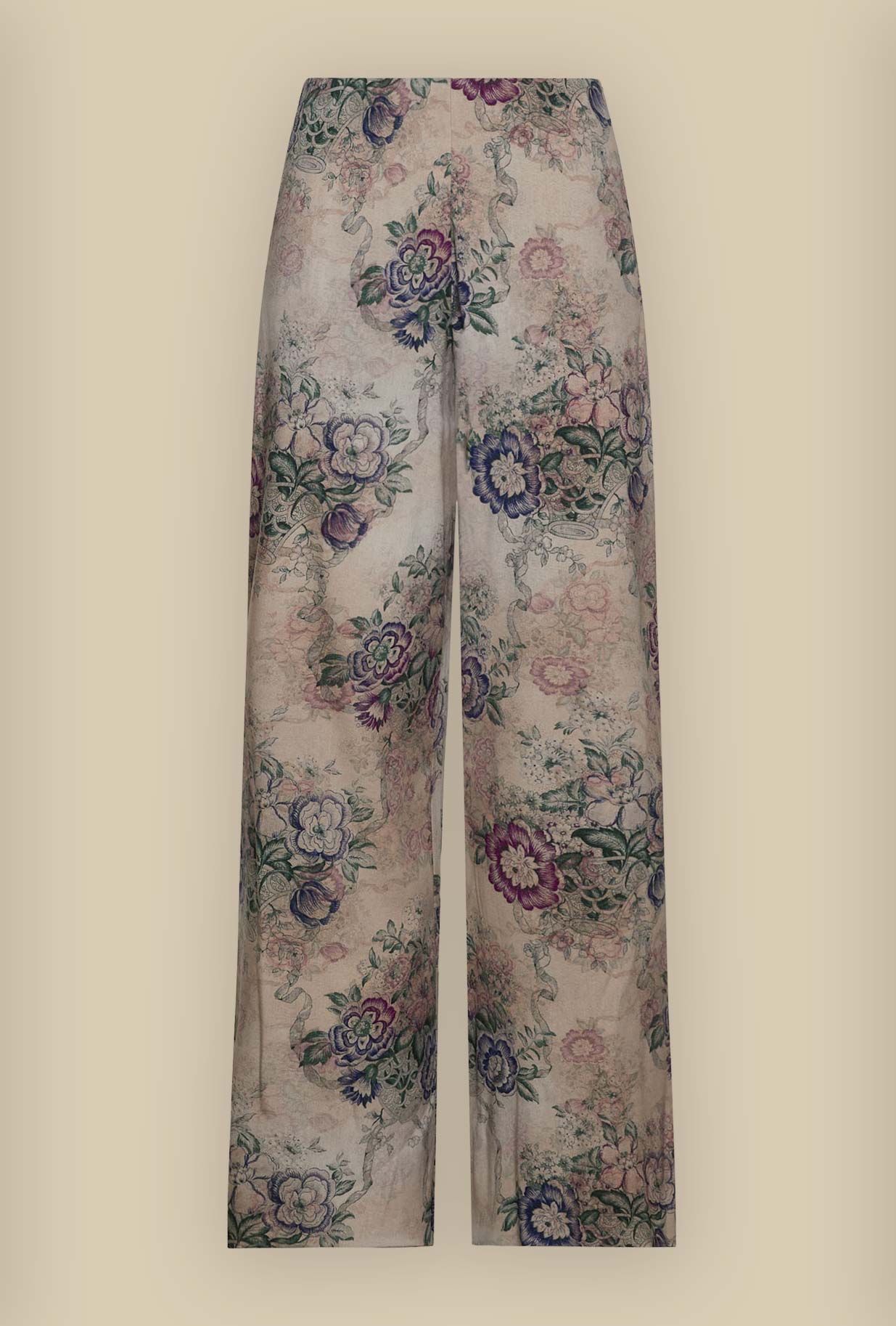 Pantalone in seta Romance Bouquet di Pierre Louis Mascia