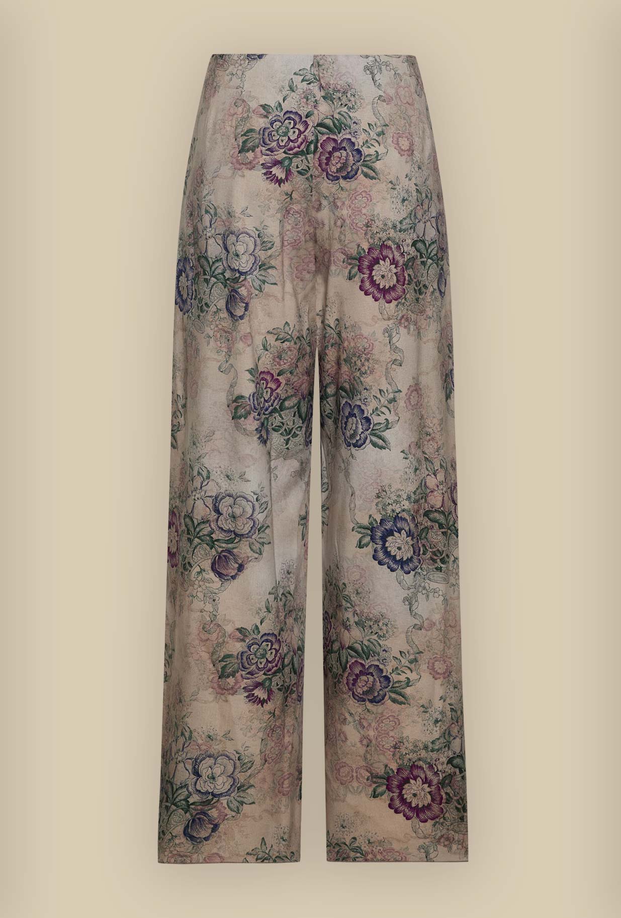 Pantalone in seta Romance Bouquet di Pierre Louis Mascia