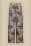 Pantalone in Seta Romance Bouquet