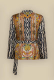Blazer Kimono in seta Tribal Animalier di Pierre Louis Mascia