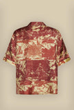  Camicia Bowling in seta Toile de Jouy Coral di Pierre Louis Mascia 