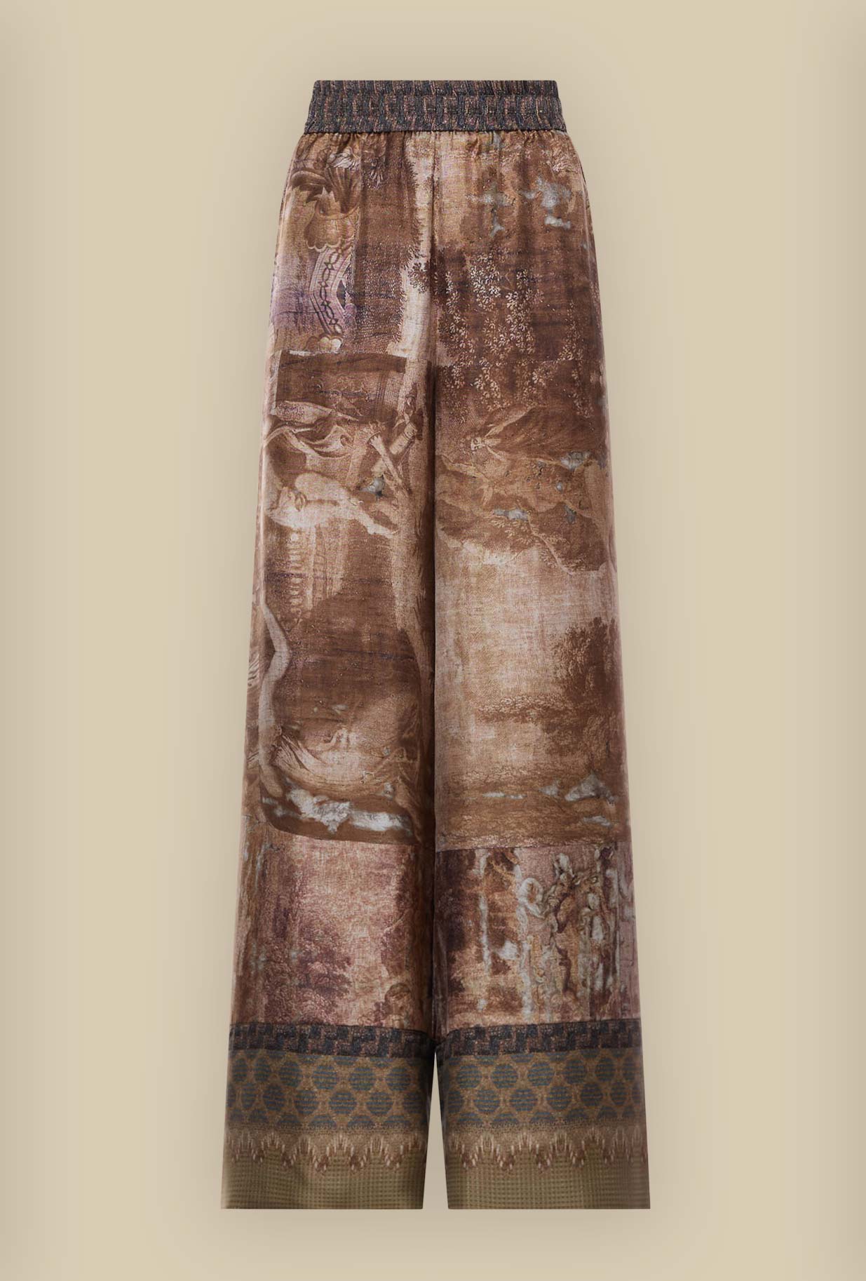 Pantalone in seta Imperial Toile firmato Pierre Louis Mascia