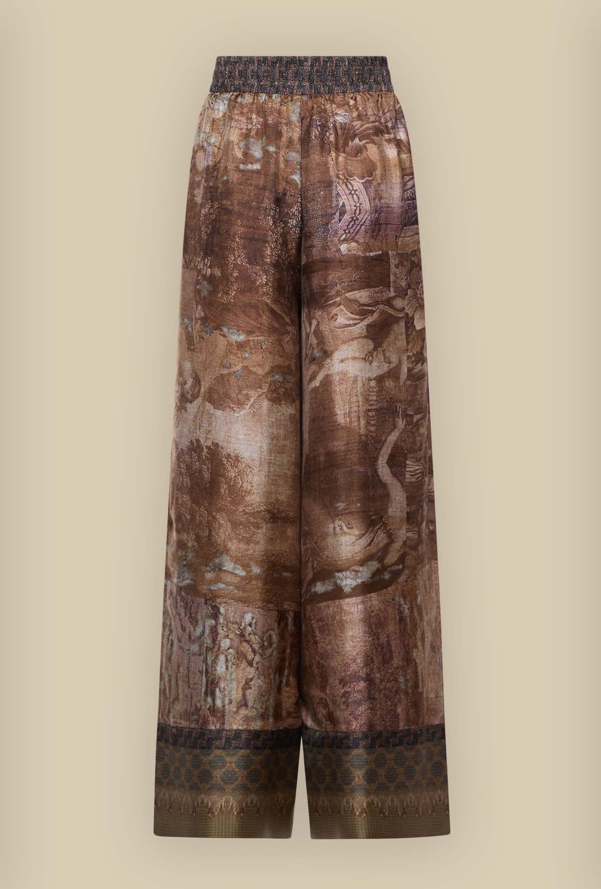 Pantalone in seta Imperial Toile firmato Pierre Louis Mascia