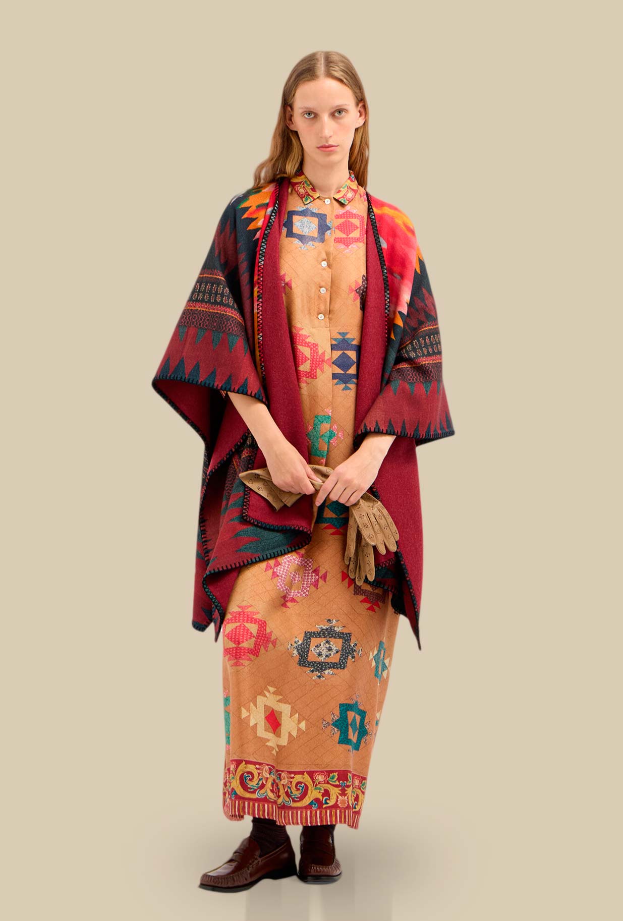 Abito Chemisier in Seta Kilim Romance di Pierre Louis Mascia da Donna