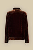Giacca Velvet Denim Tobacco firmata Pierre Louis Mascia da Donna