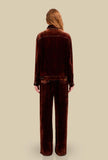 Giacca Velvet Denim Tobacco firmata Pierre Louis Mascia da Donna