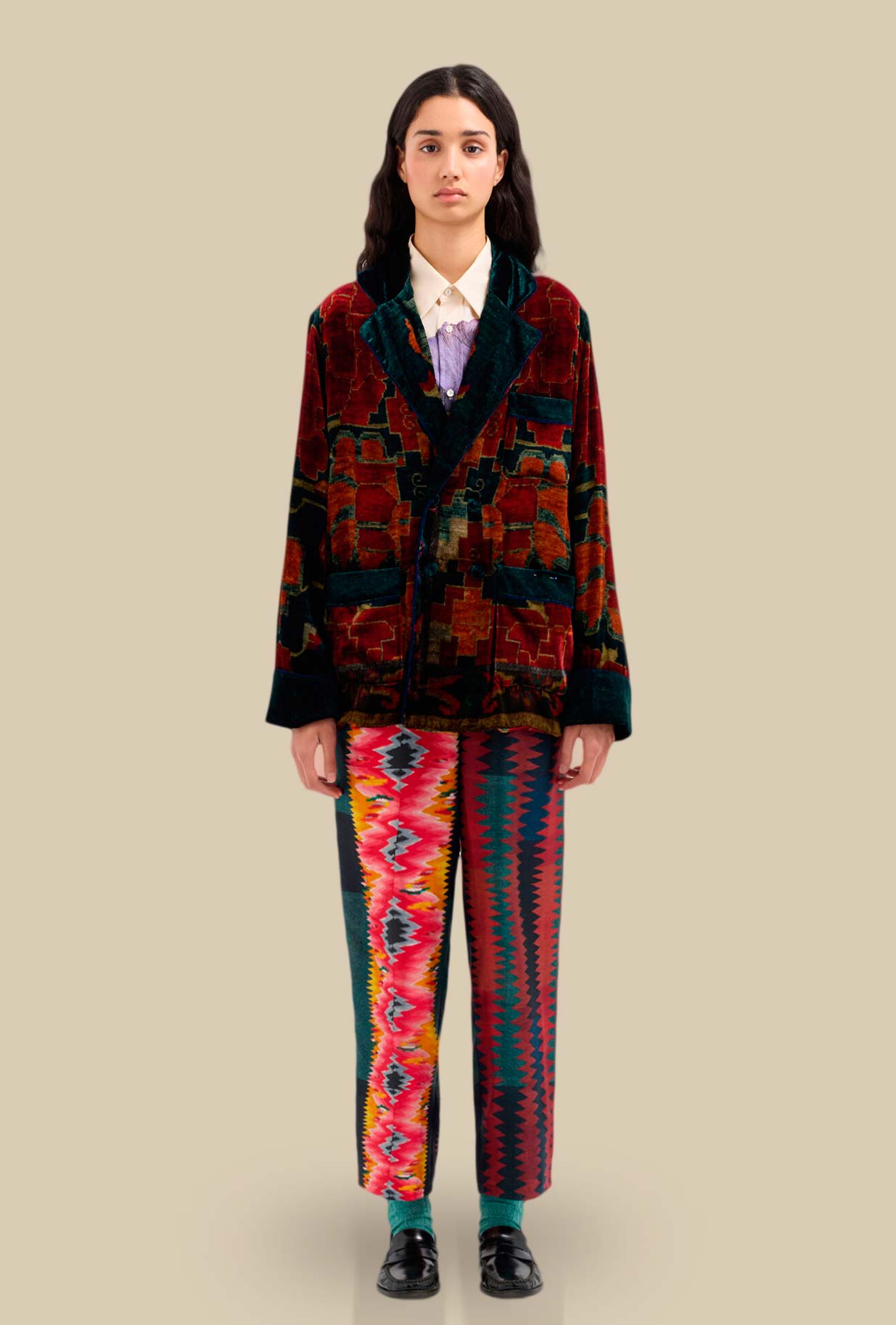 Blazer Velvet Persian Dream di Pierre Louis Mascia da Donna