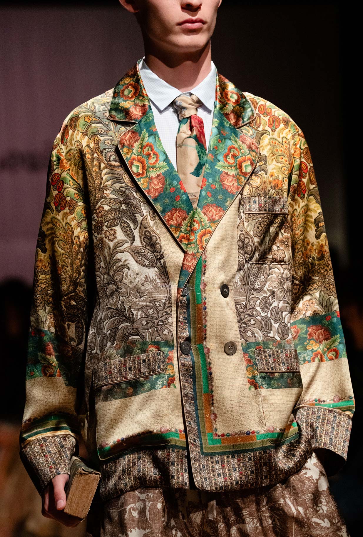 Blazer in Seta Savage Jungle