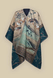 Poncho in lana Kacho-ga Illusion firmato Pierre Louis Mascia da Donna