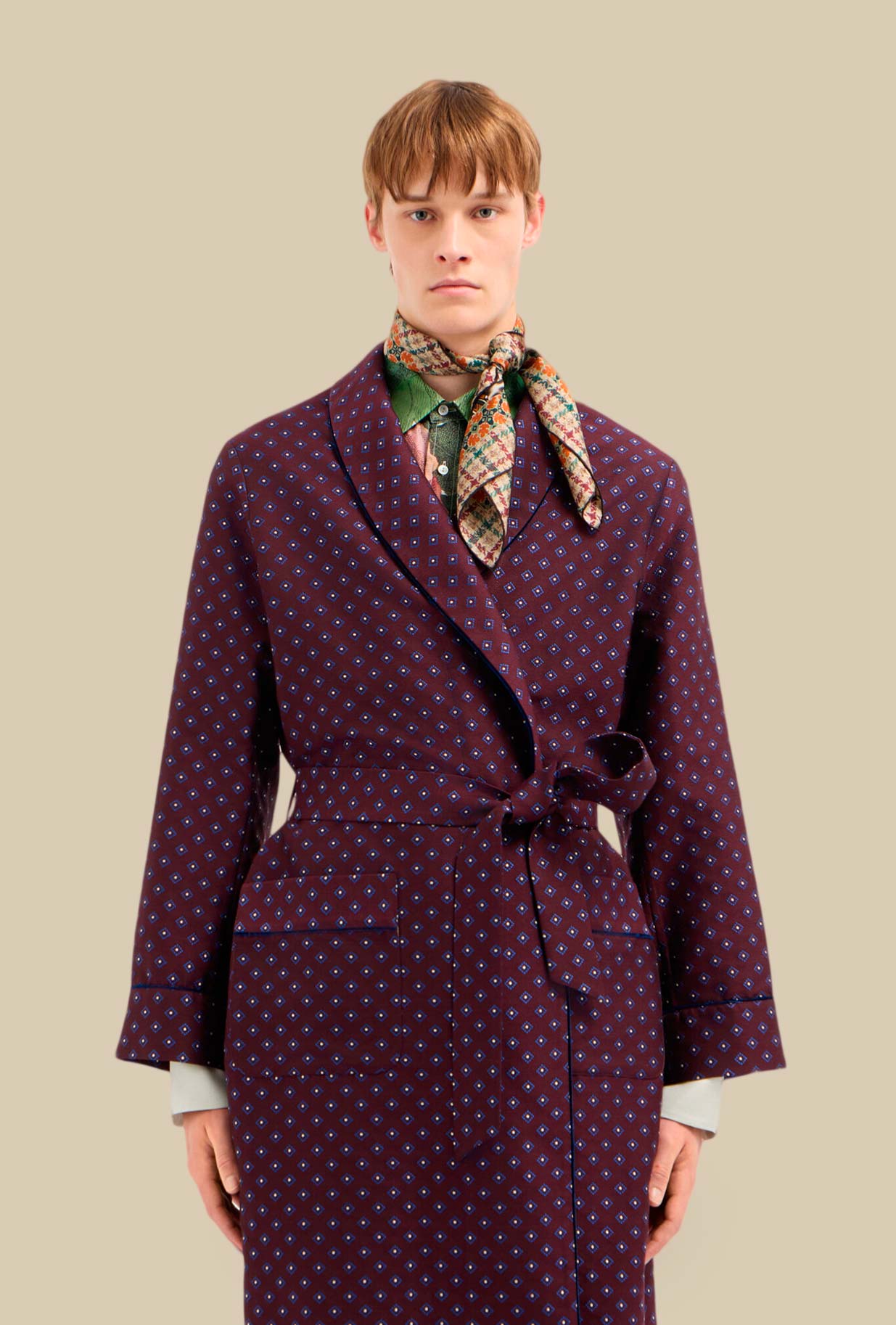 Nuovo Foulard in seta 70’s Exotic Trip firmato Pierre Louis Mascia