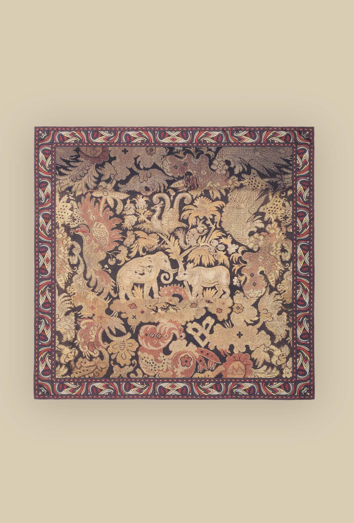 Carrè in Seta Orietal Kalamkari