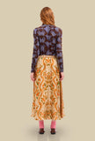 Gonna in Seta Floreal Chintz Heaven di Pierre Louis Mascia da Donna