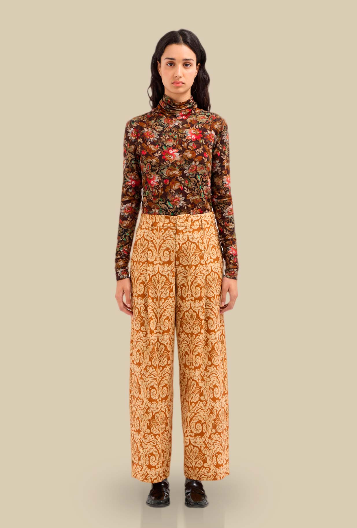 Pantalone in Lana Baroque Mirage firmato Pierre Louis Mascia da Donna