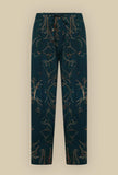 Pantalone in Lana Floreal Nocturne Illusion