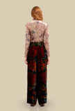 Pantalone Palazzo Velvet Persian Dream di Pierre Louis Mascia da Donna