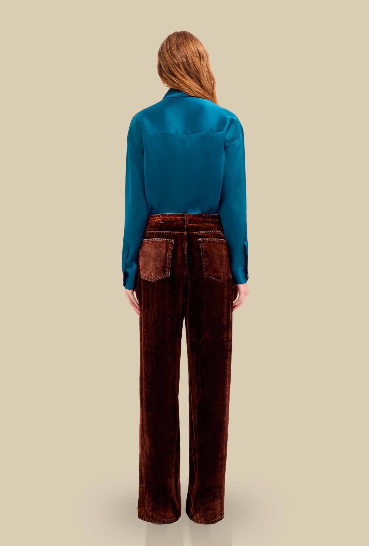 Pantalone Velvet Tobacco firmato Pierre Louis Mascia da Donna
