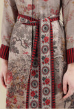 Pierre Louis Mascia Abito Chemisier Seta Passion Floral Brocade