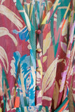 Pierre Louis Mascia Abito lungo in pregiato chiffon di seta fantasia floral abstract