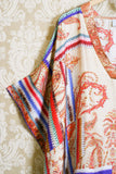 Caftano in seta di pierre louis mascia stampa paisley crochet collezione primavera estate7