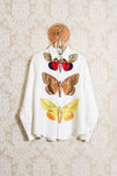 Camicia Over in Seta Big Butterflies
